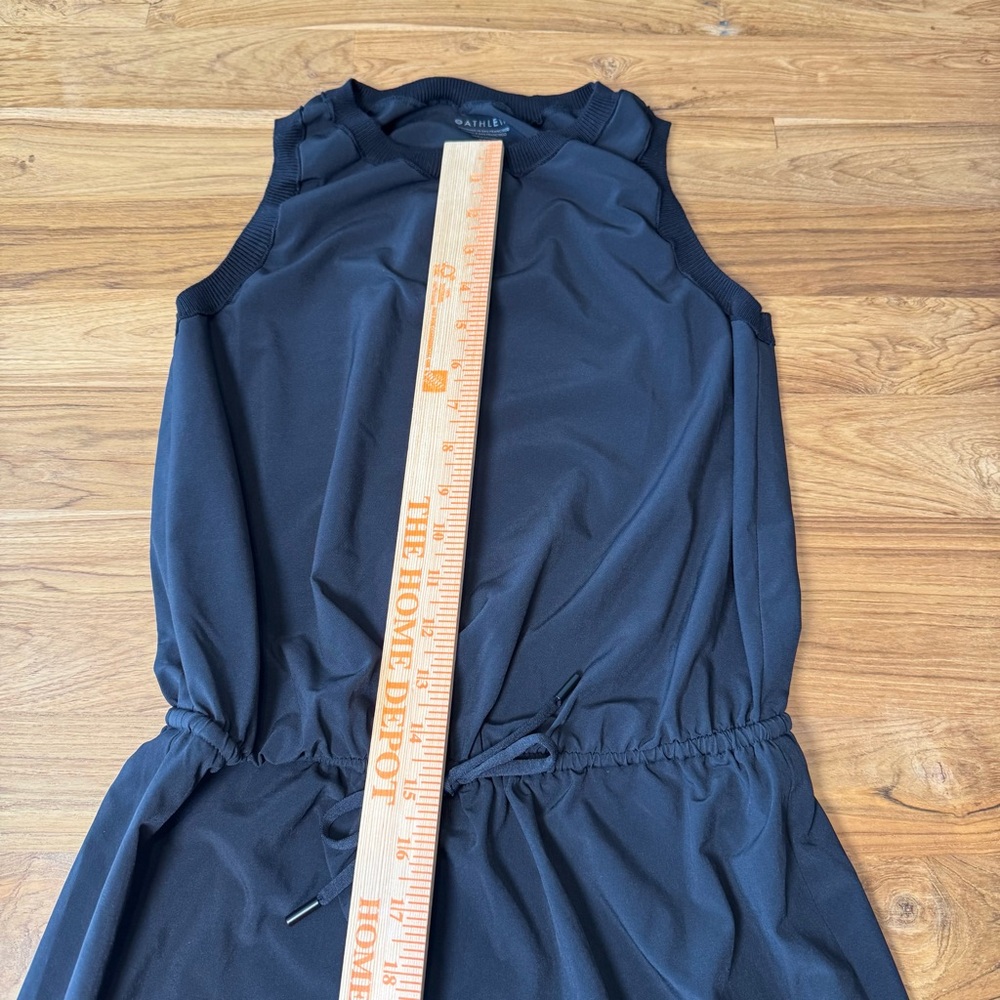 Athleta Dress Women’s XXS Black Tied at Waist Sleeveless - Picture 3 of 9